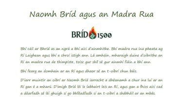 Naomh Bríd agus an Madra Rua - St. Brigid and the Fox