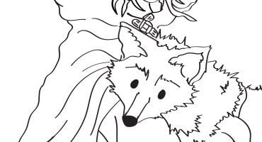 St. Brigid and the Fox - Colouring Sheet
