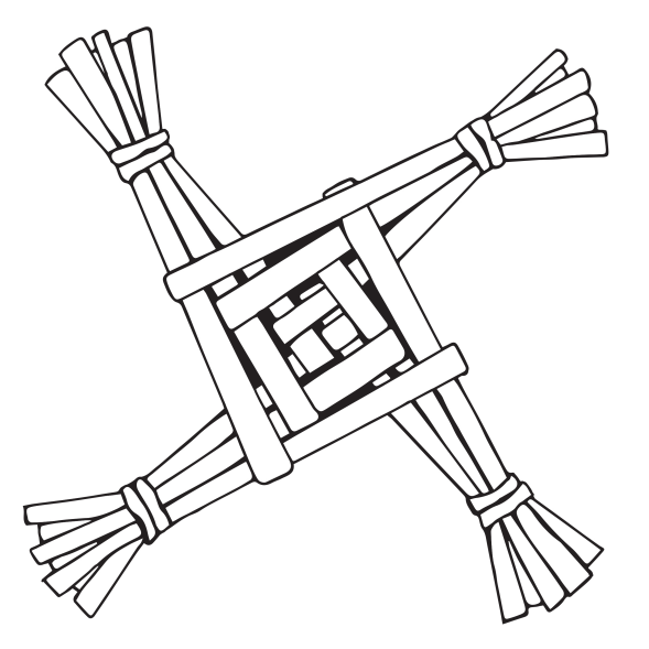 Four Armed St. Brigid's Cross - Colouring Sheet